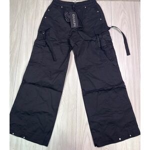 Guapi Mens Black Tactical Pants Wide Leg Mens Size 34 New With Tags